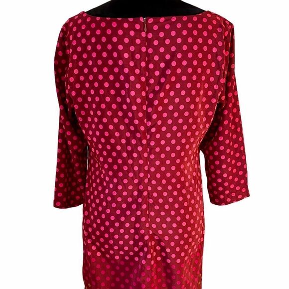 Old Navy Perfect Polka Dot 3/4 Sleeve Lined Shift Dress - Picture 2 of 3